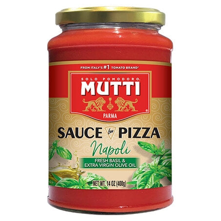 Mutti Napoli Basil & Olive Oil Pizza Sauce 14oz.