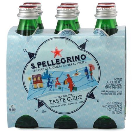 Sanpellegrino Sparkling Mineral Water 8.45oz. 6pk