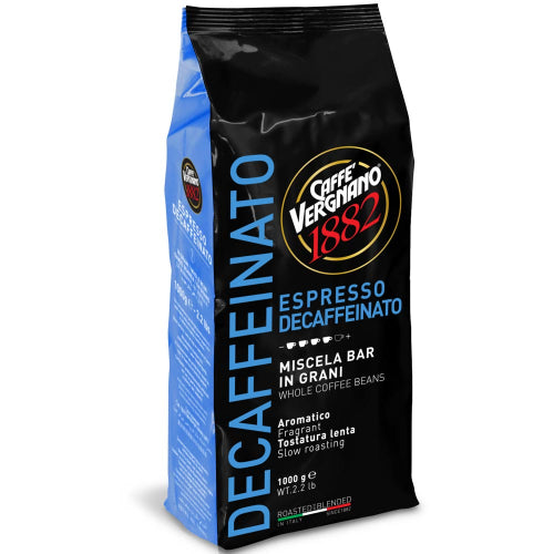 Caffè Vergnano Decaffeinated Espresso Roast Whole Bean Coffee 2.2 lb