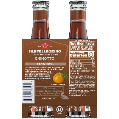 Sanpellegrino Chinotto 6.75oz. 4pk