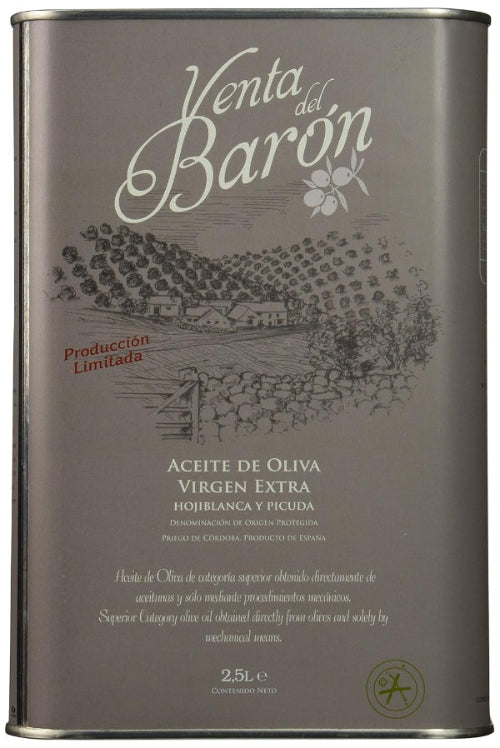 Venta del Baron Spanish Extra Virgin Olive Oil 2.5L