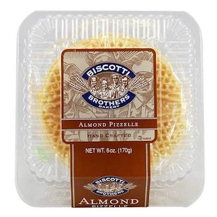 Biscotti Brothers Almond Pizzelle Cookies 6oz.