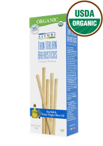Asturi Sea Salt And Exra Virgin Olive Oil Breadsticks 4.23oz.