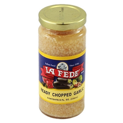 La Fede Chopped Garlic in Water 8oz.