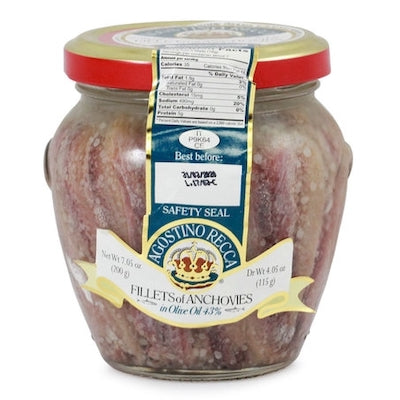 Recca Anchovies in Olive Oil Orcio 7.05oz.