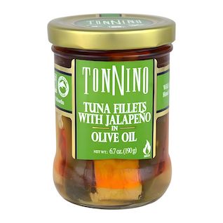 Tonnino Tuna Fillets with Jalapeño in Olive Oil 6.7oz.