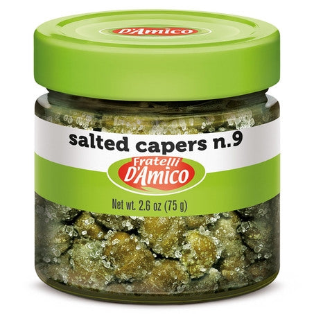 Fratelli D'Amico Capers In Salt 2.6oz.