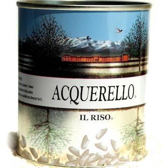 Acquerello aged Carnaroli rice tin imported from Italy – perfect for risotto