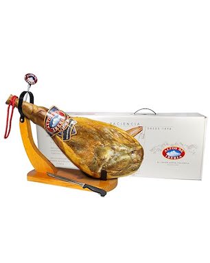 Altos de Iberia Spanish cured meats including jamón serrano and chorizo on wooden board