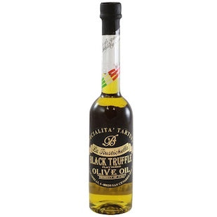 La Rustichella Black Truffle Infused Extra Virgin Olive Oil 100ml.