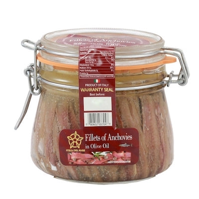 Stella Del Mar Anchovies in Olive Oil 600gr.