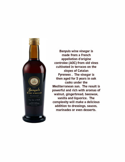 Banyuls French Red Wine Vinegar, Aged 5 yrs. 16.9oz.